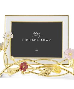 Michael Aram Wildflowers Enameled White Photo Frame-4 x 6