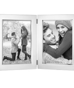 Reed & Barton Classic Silverplate 5" x 7" Double Photo Frame