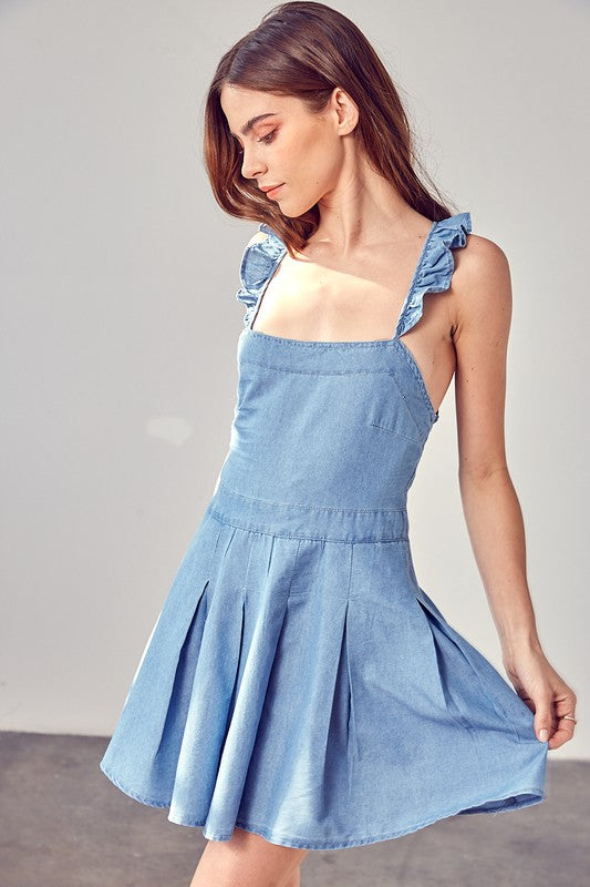 A-Line Open Back Dress - Image 2