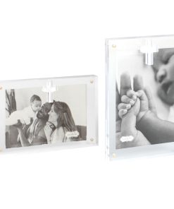 Mud Pie Layered Cross Acrylic Frames - 4" x 6"