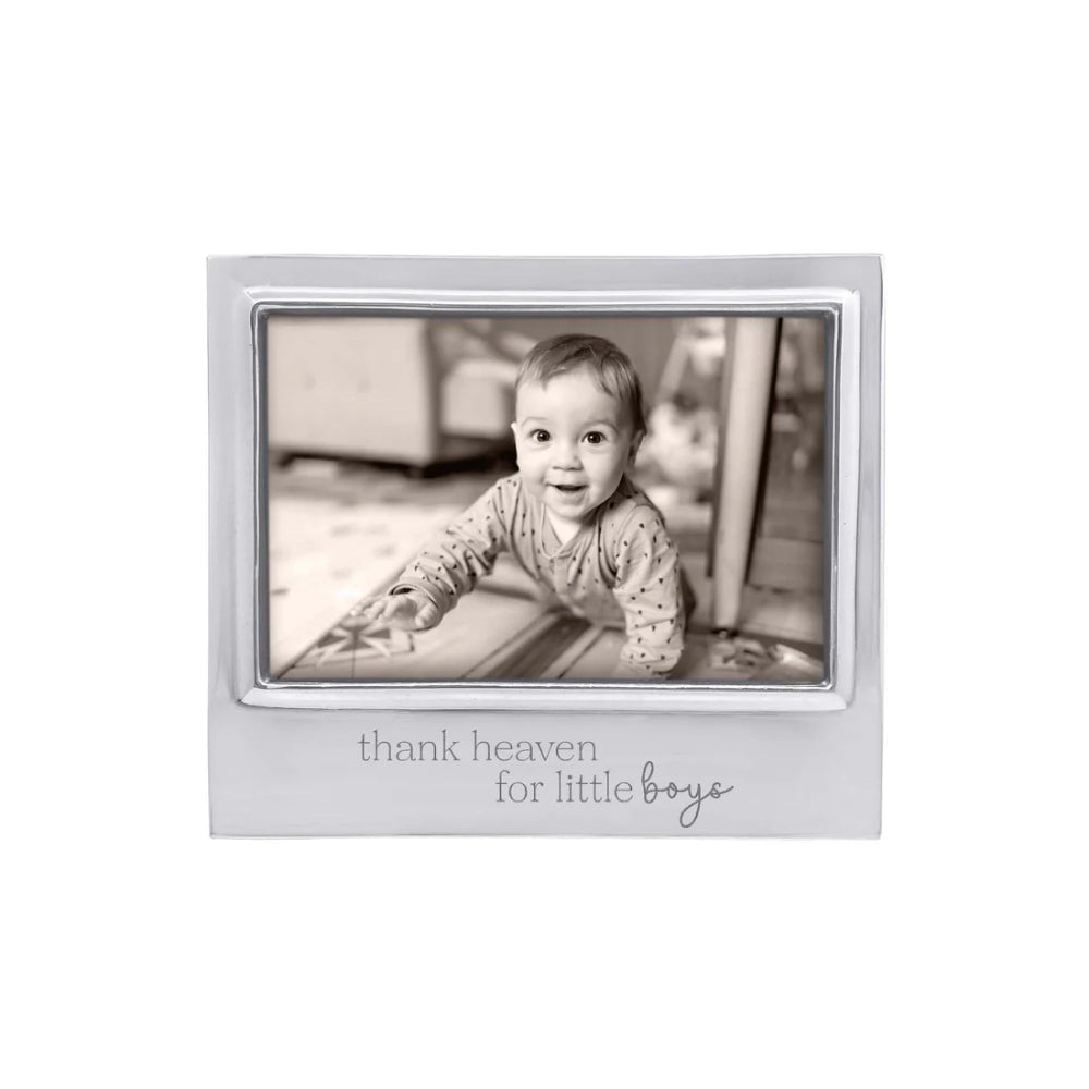 Mariposa Thank Heaven For Little Boys Signature 4x6 Frame