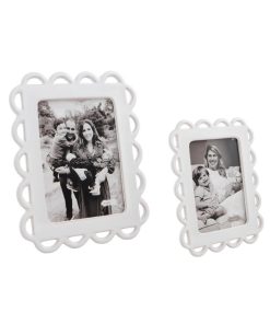 Mud Pie Ceramic Scallop Frame