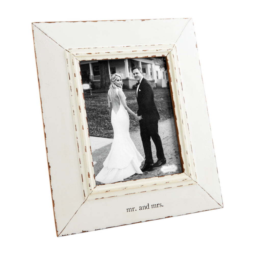 Mud Pie Mr. & Mrs. Distressed Frame - Image 3