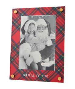 Mud Pie Tartan Santa & Me Frame 4x6