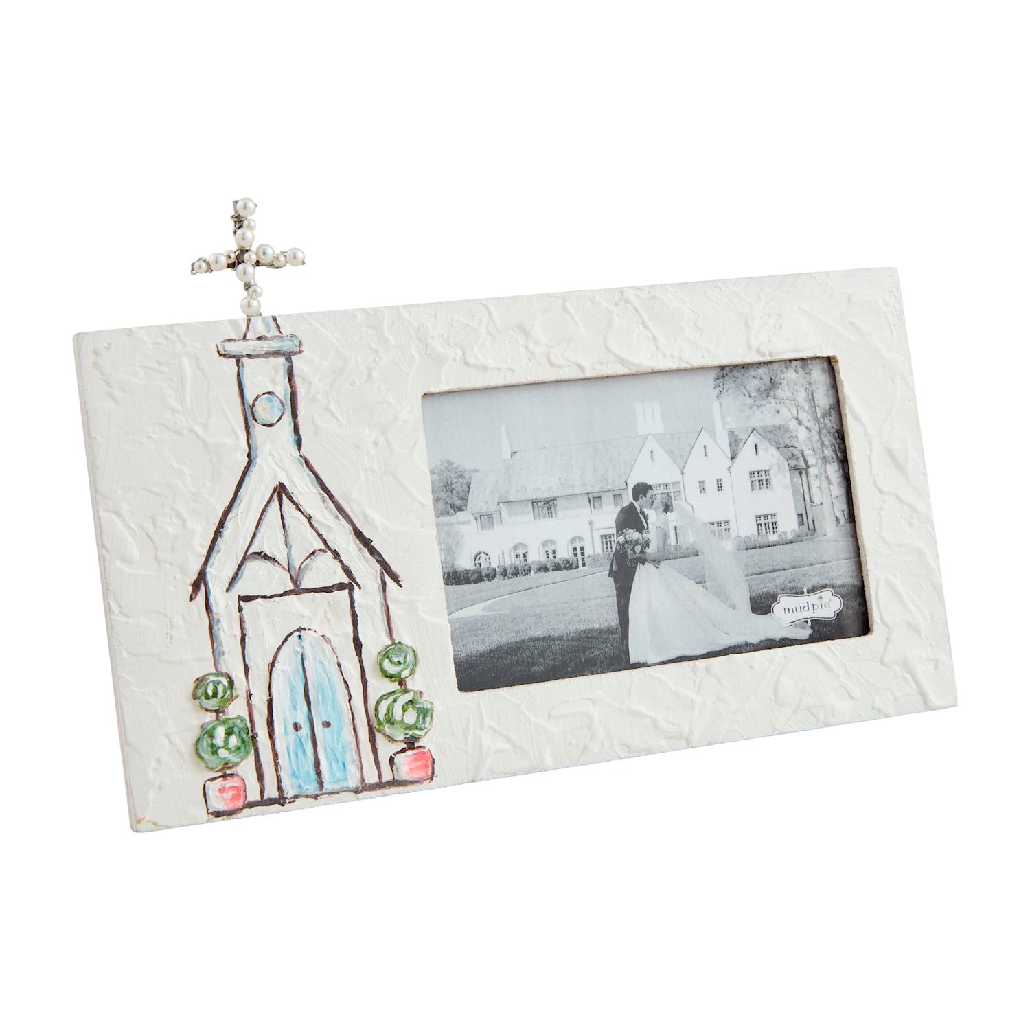 Mud Pie Painted Church Frame - 4 x 6