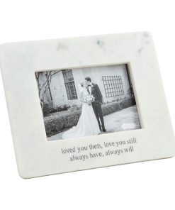 Mud Pie Loved You Then Marble Frame - 5 x 7