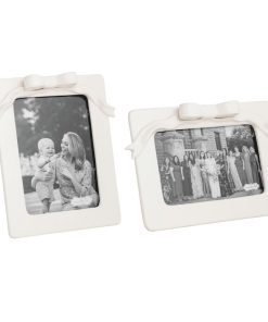 Mud Pie Bow Ceramic Frames