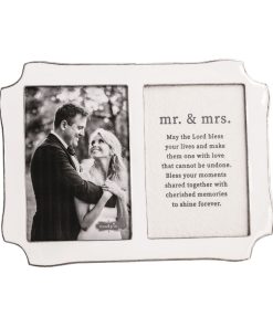 Mud Pie Prayer Wedding Double Frame - 4" x 6"