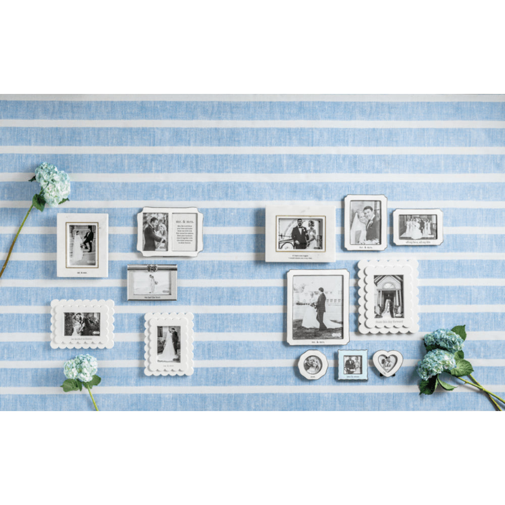 Mud Pie Large Mr. & Mrs. Enamel Frame - 8" x 10" - Image 2