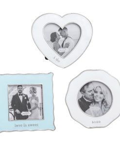 Mud Pie Mini Wedding Enamel Frames - 3" x 3"