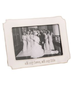 Mud Pie All My Love Enamel Frame 4" x 6"