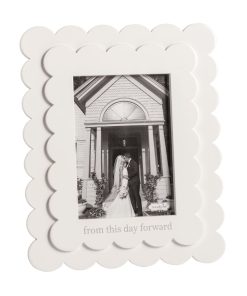 Mud Pie This Day Forward Scallop Frame - 5" x 7"