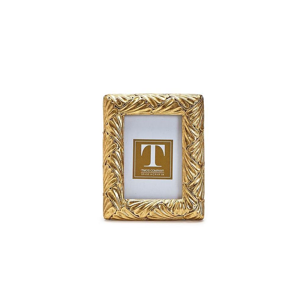 Two's Company Fanshell Gold Leaf Photo Frame - Image 4