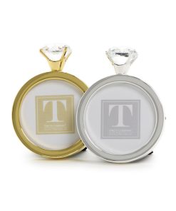 Two's Company Clear Diamond Ring Photo Frame