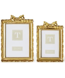 Two's Company Gold Frames with Accent Bow