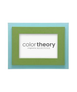 Mariposa Tiered Meadow Green and Sky Blue 4x6 Frame