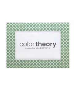 Mariposa Double Sided Geometric Green and Rosa Pink Frame