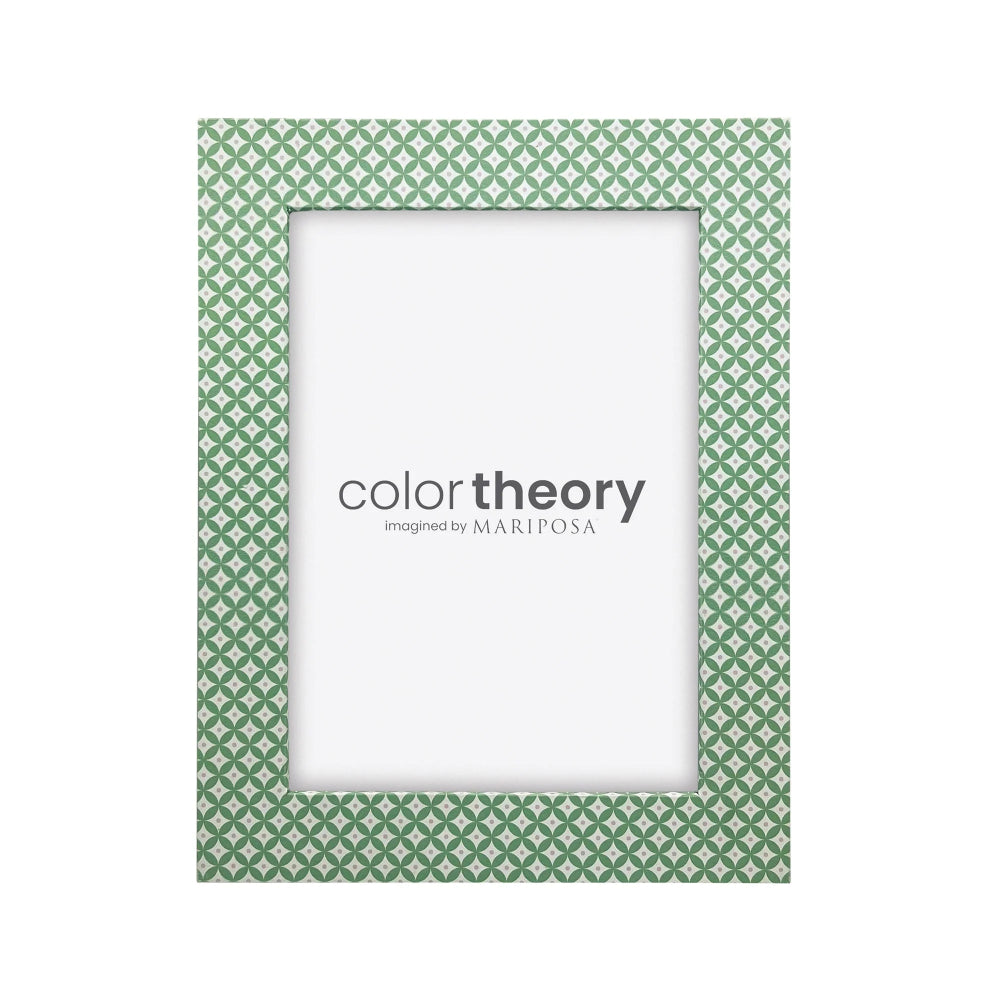 Mariposa Double Sided Geometric Green and Rosa Pink Frame - Image 2