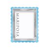 Mariposa Light Blue Acrylic Scallop Frame