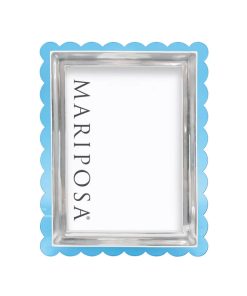 Mariposa Light Blue Acrylic Scallop Frame