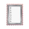Mariposa Pink Acrylic Scallop Frame