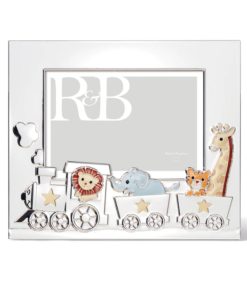 Reed and Barton Animal Train Silverplate 5x7 Frame