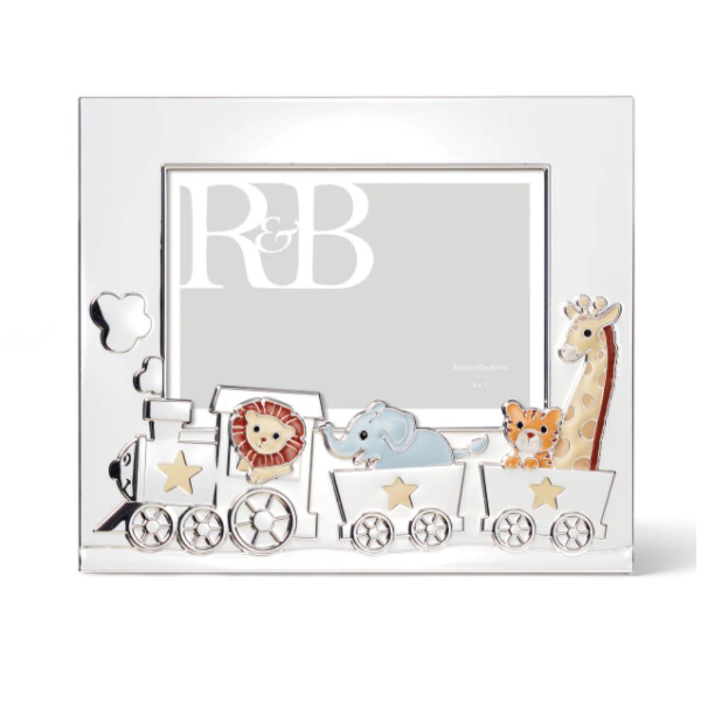 Reed and Barton Animal Train Silverplate 5x7 Frame