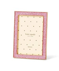 Kate Spade Sitting Pretty Pink Glitter Frame - 4x6