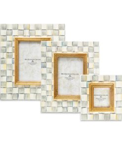 MacKenzie-Childs Sterling Check Enamel Frame