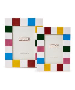 Two's Company Colorblock Photo Frame