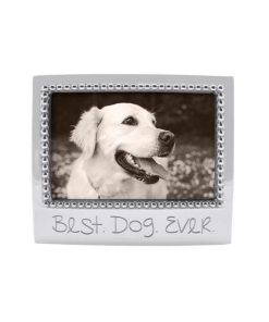 Mariposa BEST DOG EVER 4x6 Beaded Frame
