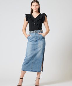 Denim skirt