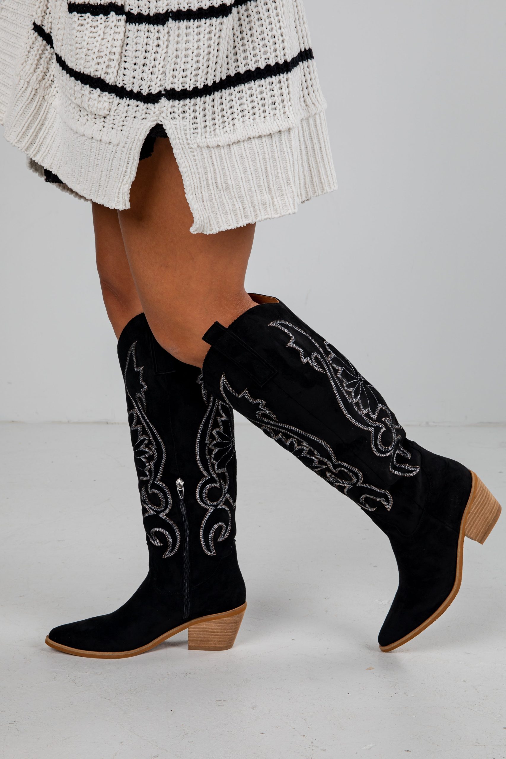 FINAL SALE - For Good Reason Black Western Boots - Image 4