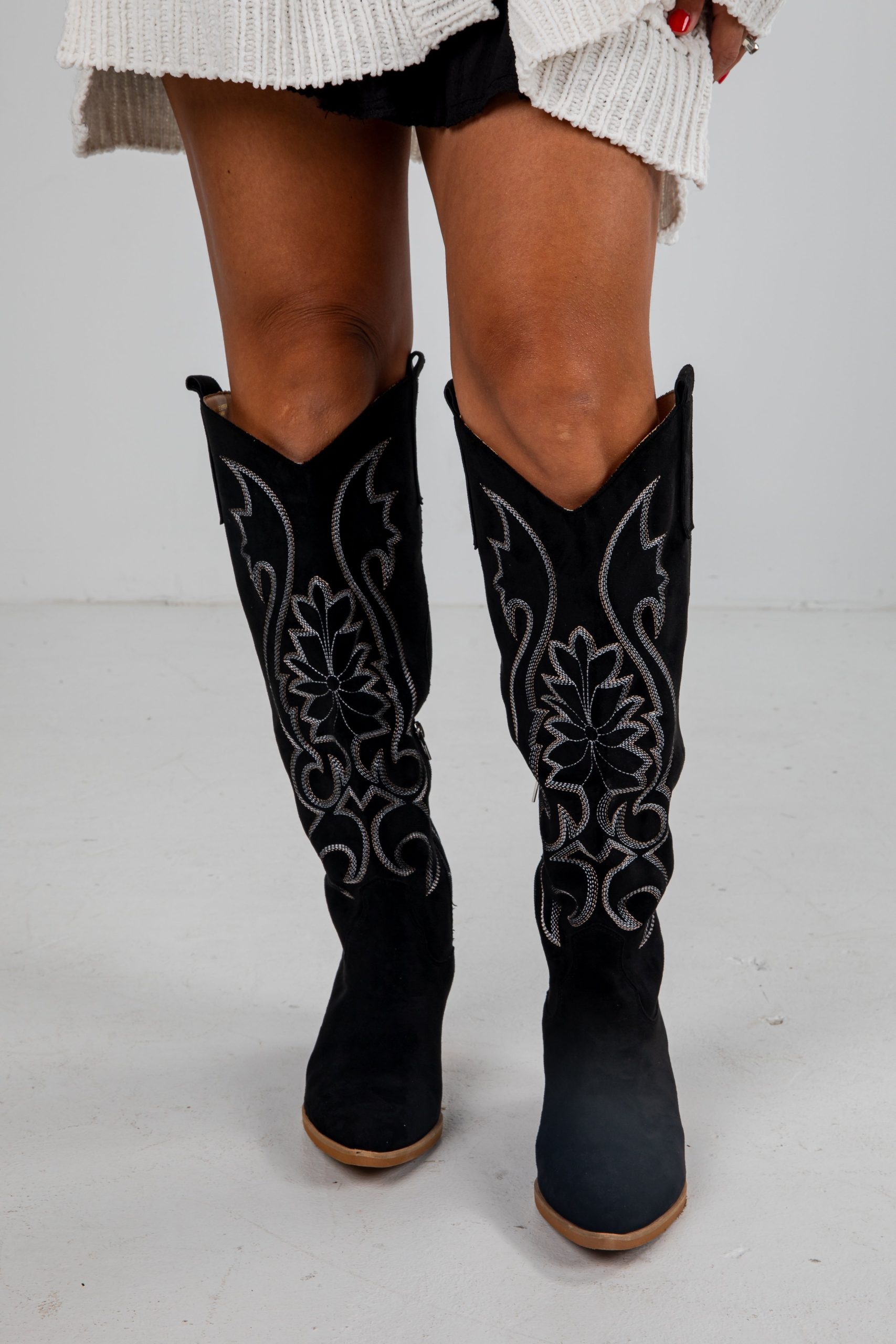 FINAL SALE - For Good Reason Black Western Boots
