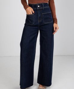 Sara Dark Wash High-Rise Wide Leg Jeans