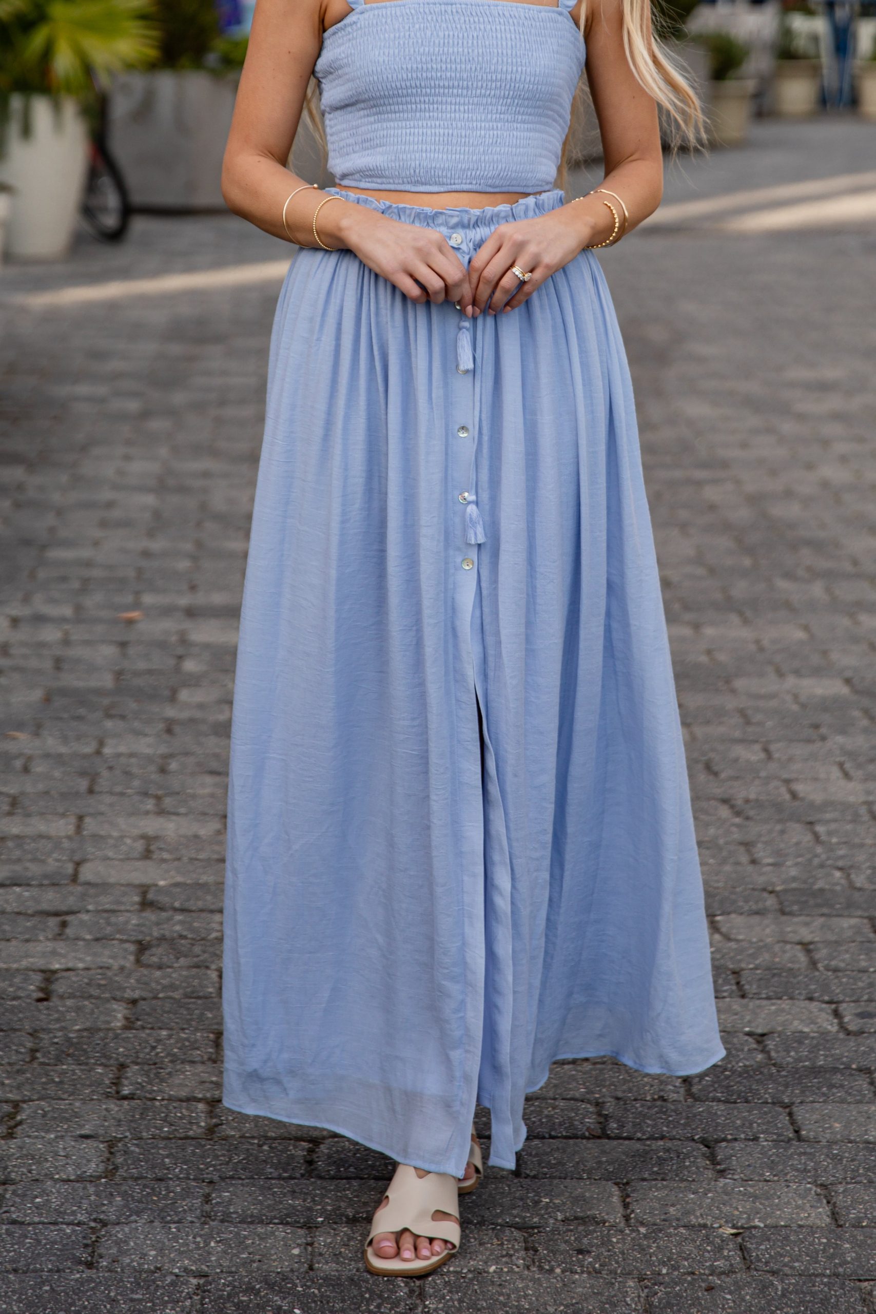 Sunlit Sorbet Maxi Skirt