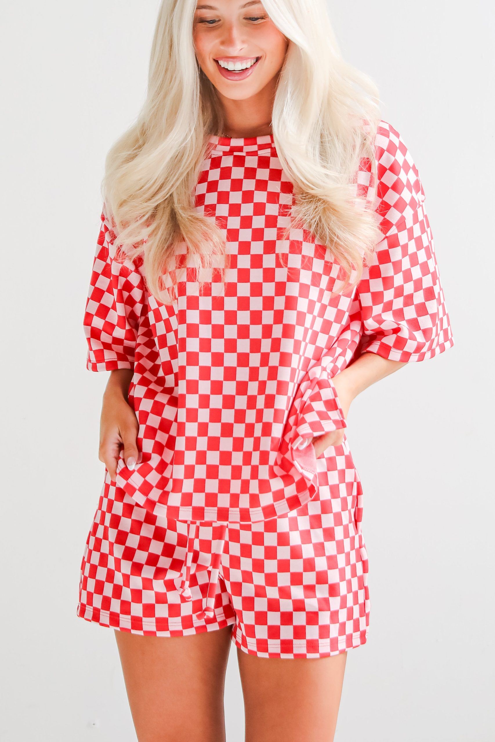 FINAL SALE - Give It All You've Got Checkered Shorts - Image 3