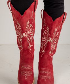 Always A Step Ahead Red Western Boots