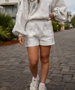 Arctic Drift White Camo Lounge Shorts