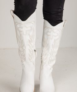 From Here On Out White Western Boots