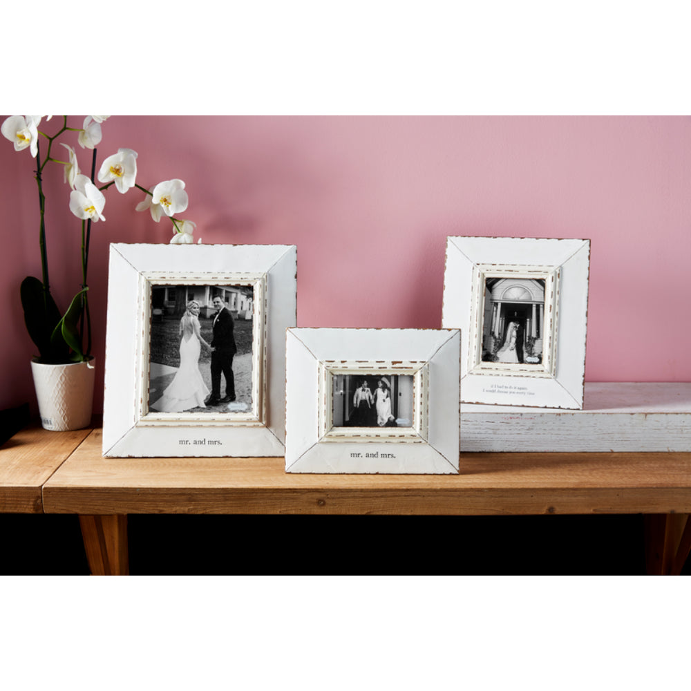 Mud Pie Mr. & Mrs. Distressed Frame - Image 2